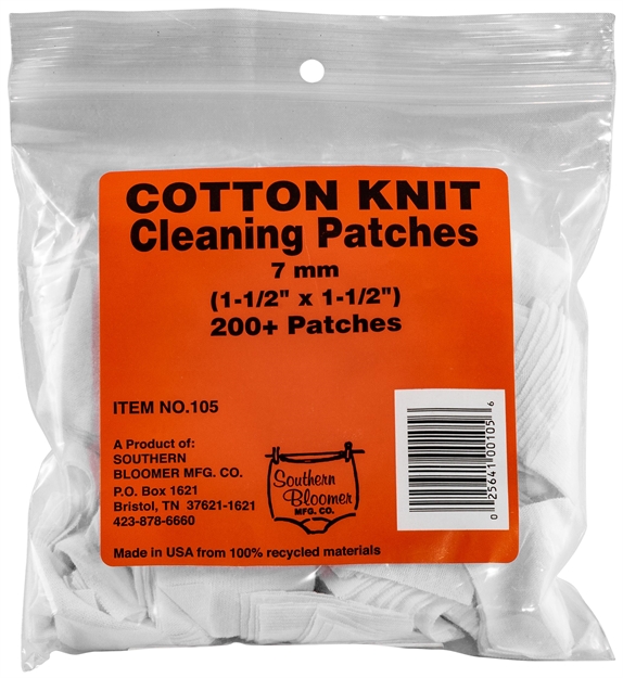 Picture of  Southern Bloomer 105 Cleaning Patches  7Mm Cotton 200 Per Pack