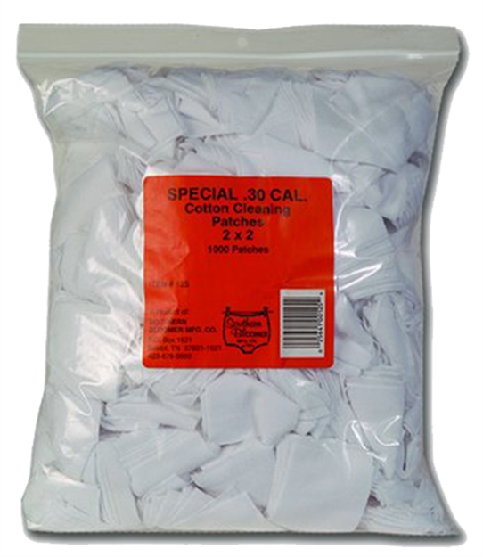 Picture of  Southern Bloomer 125 Cleaning Patches  30 Cal Cotton 1000 Per Bag 025641001254