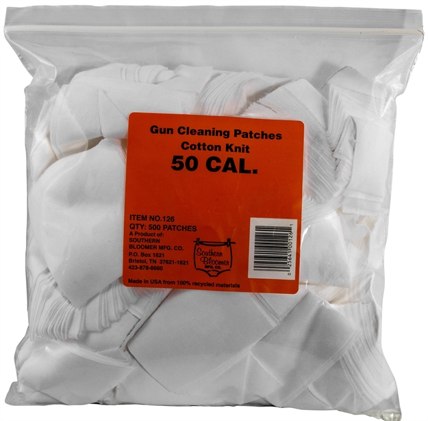 Picture of  Southern Bloomer 126 Cleaning Patches  50 Cal Cotton 500 Per Pkg 025641001261