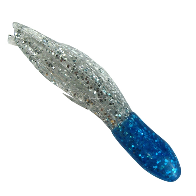 Picture of Southern Pro Lit'l Hustler Tube Lure, 1 1/2", Blue/Clear Sparkle. 10/Pack