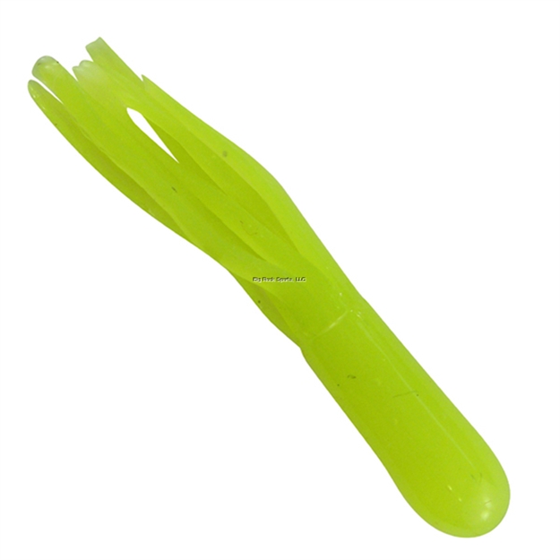 Picture of Southern Pro Lit'l Hustler Tube Lure, 1 1/2", Chartreuse Glow. 10/Pack