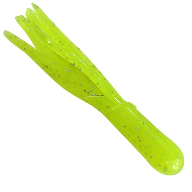 Picture of Southern Pro Lit'l Hustler Tube Lure, 1 1/2", Chartreuse Sparkle. 10/Pack