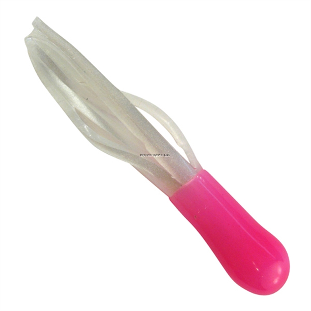 Picture of Southern Pro Lit'l Hustler Tube Lure, 1 1/2", Hot Pink/White. 10/Pack