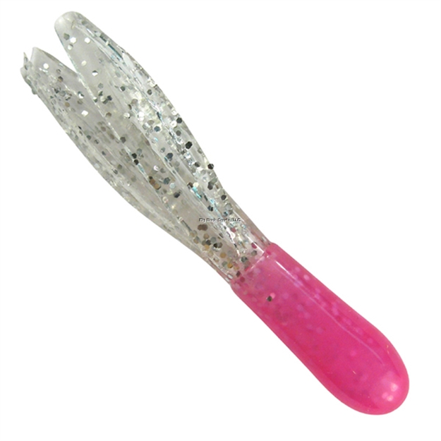 Picture of Southern Pro Lit'l Hustler Tube Lure, 1 1/2", Pink/Clear Sparkle. 10/Pack
