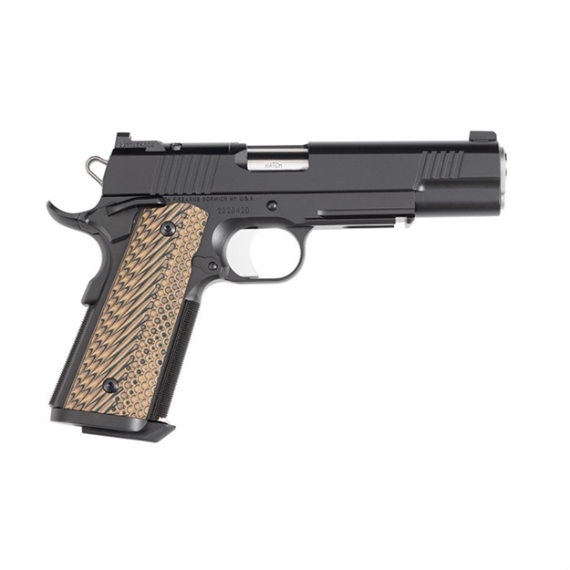 Picture of Dan Wesson 01794 Specialist  Full Size Frame 10Mm Auto 8+1 5" Stainless Match Grade Barrel, Black Duty Optics Ready/Serrated Steel Slide, Black Duty Steel Frame W/Picatinny Rail, Black/Brown G10 Grip 01794-CZU 806703017945