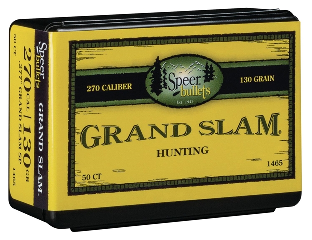 Picture of  Speer 1465 Grand Slam  270Cal 130Gr Soft Point 50 Per Box/5 Case 076683014658