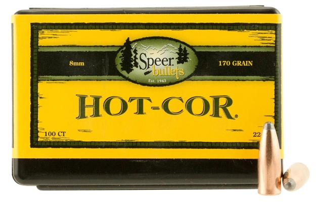 Picture of Speer Rifle Hunting Hot-Cor Bullets, 323-170-Gr Semi Sptz Sp, 100 CT 2283 076683022837