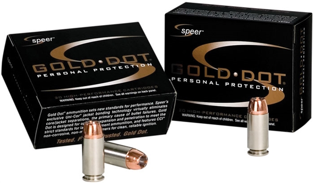 Picture of Speer Ammunition Gold Dot Pistol Ammo 9Mm+P, Gdhp, 124 Gr, 1220 Fps, 20 Rnd, Boxed 23617