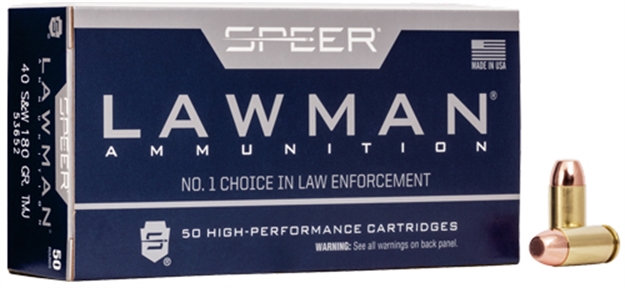 Picture of Speer Ammunition Lawman 40 SW 180Gr Tmj 50Rd 20Bx/Cs 53652
