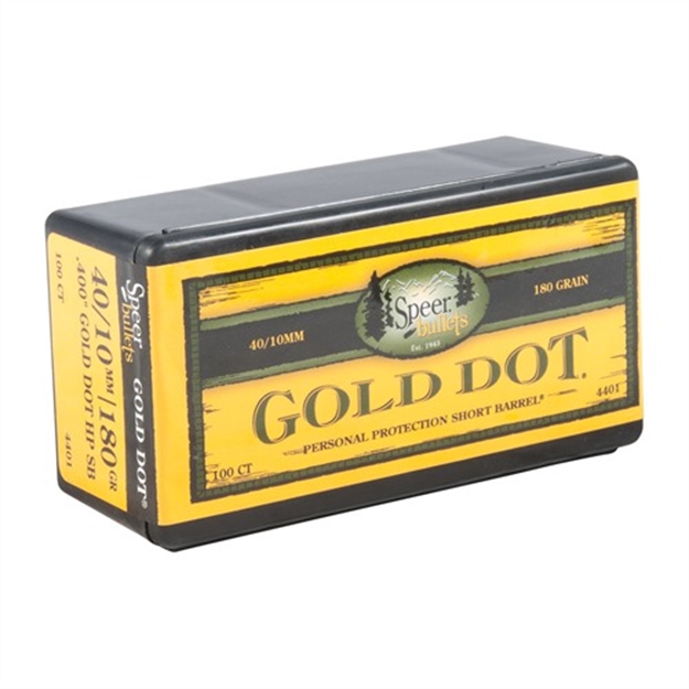 Picture of Speer Bullet 10Mm(.400In) 400-180-Gr Gdhp Short Barrel