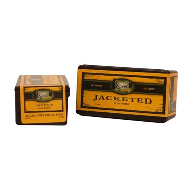 Picture of  Speer 2479 Hot-Cor  45Cal 400Gr Soft Point Flat Nose 50 Per Box/5 Case 076683024794