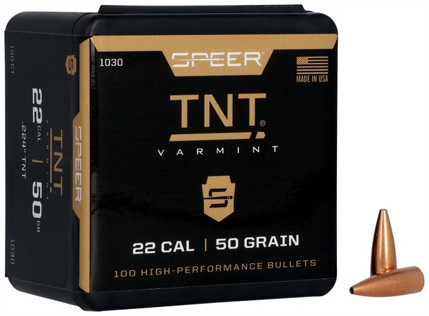Picture of  Speer 1030 Tnt  22Cal 50Gr Jacketed Hollow Point 100 Per Box/5 Case