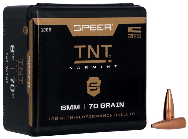Picture of  Speer 1206 Tnt  6Mm 70Gr Jacketed Hollow Point 100 Per Box/5 Case 076683012067