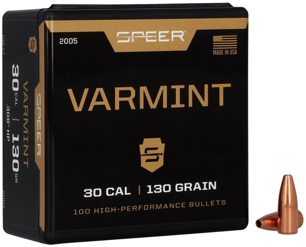 Picture of  Speer 2005 Varmint  30Cal 130Gr Jacketed Hollow Point 100 Per Box/5 Case