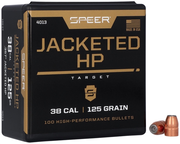 Picture of  Speer 4013 Handgun  38Cal 125Gr Jacketed Hollow Point 100 Per Box/5 Case 076683040138