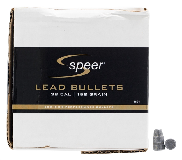 Picture of  Speer 4624 Handgun  38Cal 158Gr Lead Semi Wadcutter 500 Per Box/1 Case