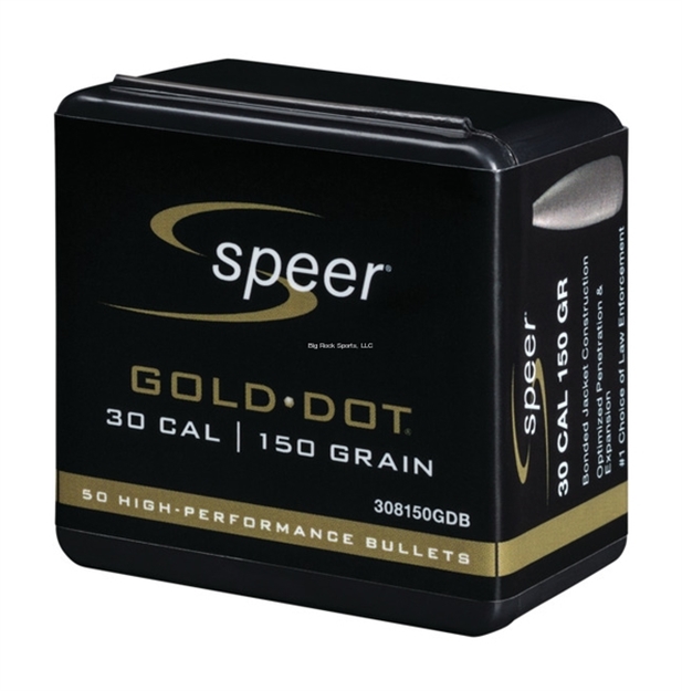 Picture of  Speer 308150Gdb Gold Dot  30Cal 150Gr Soft Point 50 Per Box/20 Case 604544635911