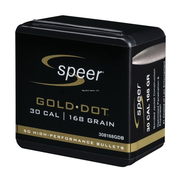 Picture of Speer 308168Gd Gold Dot  30Cal 168Gr Soft Point 50 Per Box/20 Case 308168GDB 604544635928
