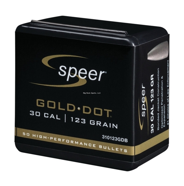 Picture of Speer Reloading Bullets 123 Grain Gold Dot 100  Box