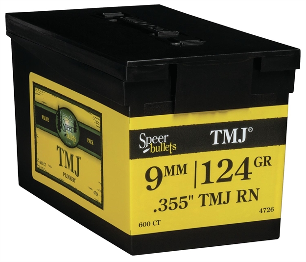 Picture of  Speer 4726 Tmj Value Pack 9Mm 124Gr Total Metal Jacket 600 Per Box/1 Case