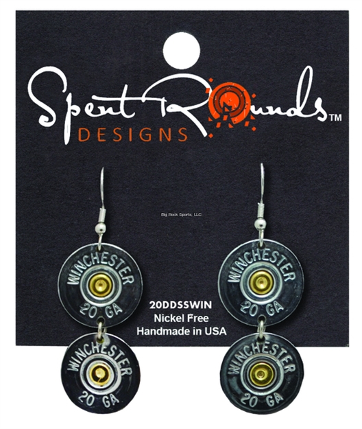 Picture of Spent Rounds Earrings 20Ga Dbl Dangle Sil Sil Win
