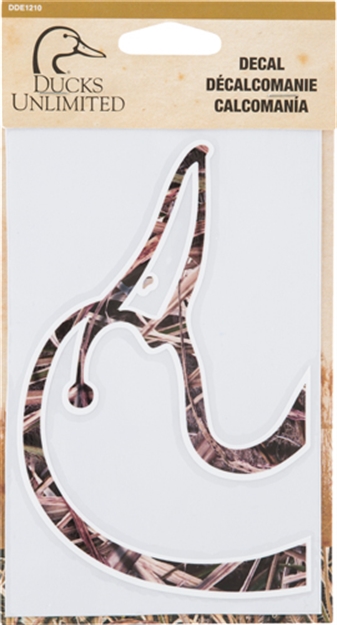 Picture of Spg DU Duckhead Decal 6" Mossy Oak Blades/White