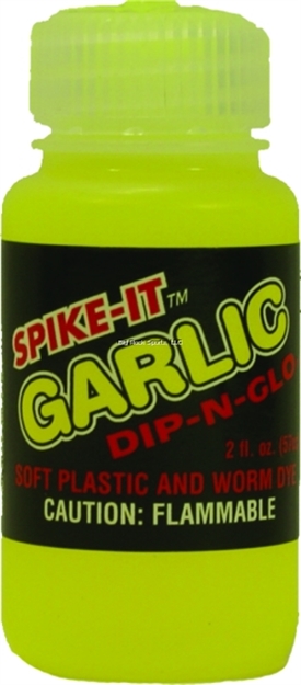 Picture of Spike-It 2Oz Dip-N-Glo Soft Plastic Lure Dye Cht Garlic Salt Scent