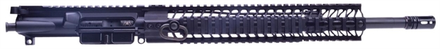 Picture of Spikes Stu5035s2s Complete Upper  5.56X45mm Nato 16" Black Phosphate/Midlength Barrel, 7075-T6 Aluminum Black Receiver, 12" Sar3 Free-Floating Handguard For Ar-15 STU5035-S2S 815648021320