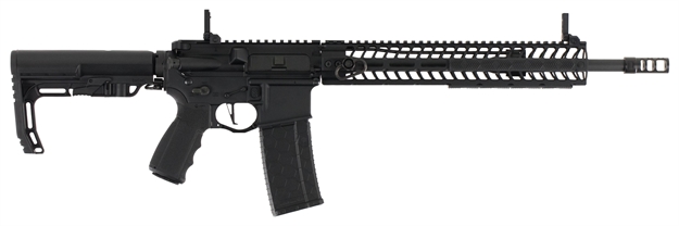 Picture of Spikes Phur5435m3r Pipe Hitter  223 Rem,5.56X45mm Nato 16" NO Magazine Black Hard Coat Anodized 6 Position Mft Bms Minimalist Stock PHUR5435-M3R 815648022150
