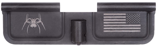 Picture of  Spikes Sed7010 Ejection Port Door Spider And Flag Ar-15 Black Phosphate Steel 815648020279