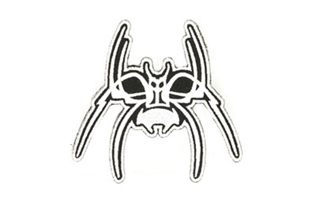 Picture of Spike's Spider Patch Wht/Blk