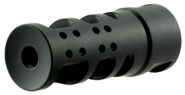 Picture of  Spikes Tactical Sbv1065 R2 Muzzle Brake Black Nitride 416R Stainless Steel With 1/2"-28 Tpi Threads For 5.56X45mm Nato 815648022174