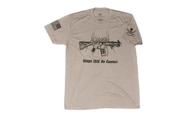 Picture of Spike's Tshirt Stops Isis Gray LG