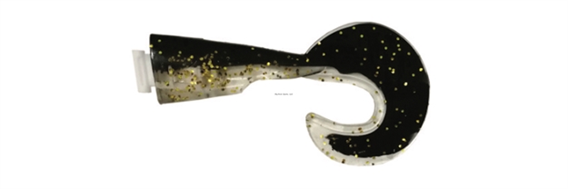 Picture of Spooltek Fat Curly 6In Tailpack Black See-Through Gold Giltter