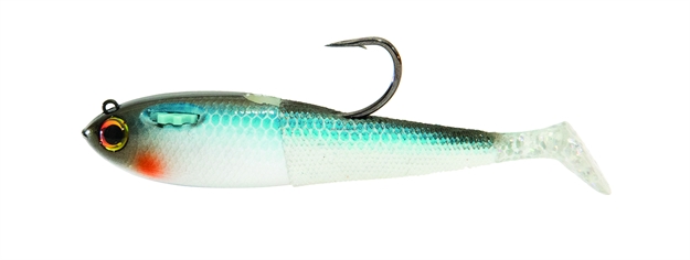 Picture of Spooltek Pro Series Fatty Swimbait, 4", 1/2 Oz, 6/0 Hook, Blue Back Herring, Sinking