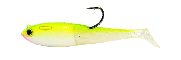 Picture of Spooltek Pro Series Fatty Swimbait, 4", 1/2 Oz, 6/0 Hook, Electric Ladyfish, Sinking