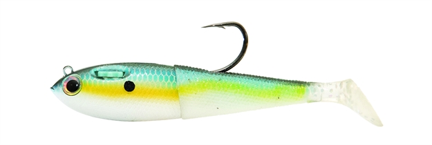 Picture of Spooltek Pro Series Fatty Swimbait, 4", 1/2 Oz, 6/0 Hook, Threadfin Shad, Sinking