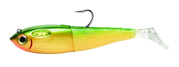 Picture of Spooltek Pro Series Fatty Swimbait, 6", 1 3/4 Oz, 6/0 Hook, Key Lime Dream, Sinking