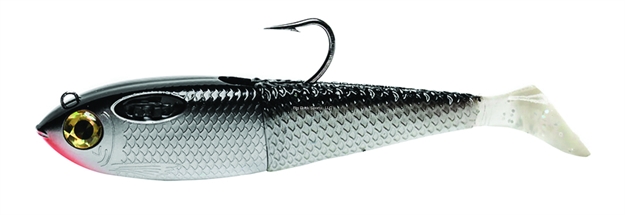 Picture of Spooltek Pro Series Fatty Swimbait, 6", 1 3/4 Oz, 6/0 Hook, Silver Digger, Sinking