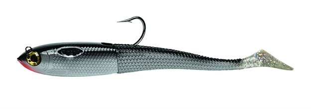 Picture of Spooltek Pro Series Stretch Swimbait, 9", 2 Oz, 7/0 Hook, Silver Digger