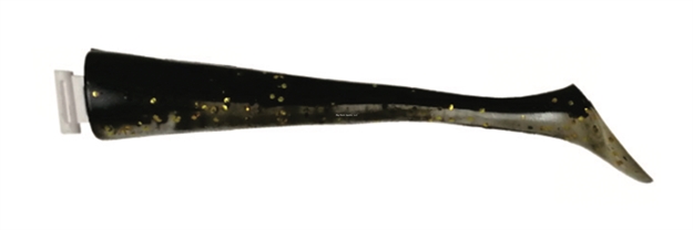 Picture of Spooltek Stretch 7In Tailpack Black See-Through Gold Giltter