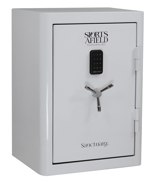Picture of Sports Afield Sa3525s Sanctuary  Personal Safe Electronic 35" H X 25" W X 20" D (Exterior) Steel Ivory High Gloss