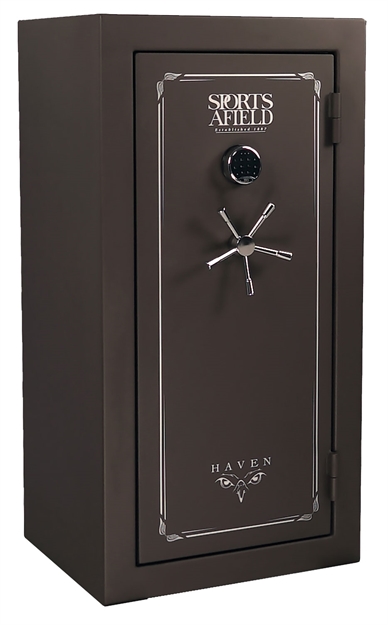 Picture of Sports Afield Sa5930h Haven  Gun Safe Electronic Keypad Electronic 59" H X 30" W X 25" D (Exterior) Steel Flat Dark Earth