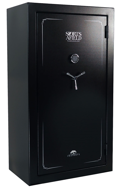 Picture of Sports Afield Secsa5940p Preserve Sa5940p Keypad/Key Entry Black Textured Steel Holds 40 + 8 59" H X 40" W X 22" D Fireproof- Yes SA7240P 813204021333