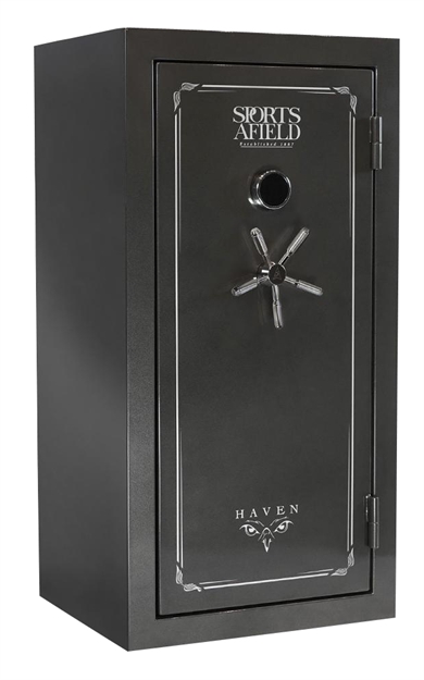 Picture of  Sports Afield Secsa5930hx Haven  Electronic Keypad/Key Entry Dark Gray Metallic Steel Holds 36 + 6 59" H X 30" W X 25" D Fireproof- Yes