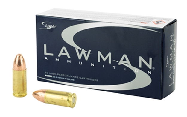 Picture of  Speer 53651 Lawman  9Mmluger 124Gr Total Metal Jacket 50 Per Box/20 Case