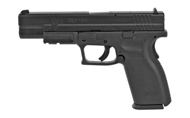 Picture of  Springfield Armory Xd9402 XD Tactical *Ca Compliant 40 S&W 10+1 5" Black Melonite Steel Barrel & Serrated Steel Slide, Black Polymer Frame W/Picatinny Rail