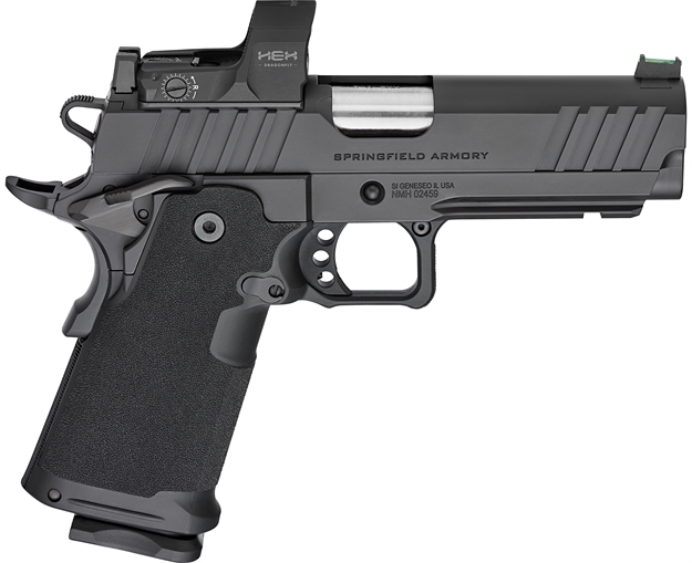 Picture of  Springfield Armory Ph9117aosd Prodigy  9Mm Luger 20+1/17+1 4.25" Bull Barrel, Black Cerakote Carbon Steel Frame W/Picatinny Acc. Rail, Black Cerakote Optics Ready Slide, Includes Hex Dragonfly Red Dot 706397964733