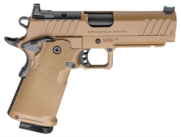 Picture of  Springfield Armory Ph9119aoscblc 1911 DS Prodigy 9Mm 10+1 5" Coyote Brown Cerakote Optic Ready Carbon Steel Slide Polymer Grip 706397974053