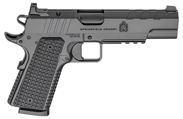 Picture of  Springfield Armory Px9230laos 1911 Emissary 45 Acp 8+1 5" Stainless Steel Barrel Optic Ready Black Carbon Steel Slide VZ Grips Thin-Line G10 Grip 706397964603
